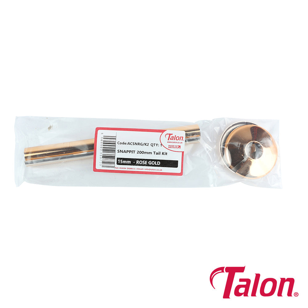 This is an image of Timco - Snappit Tail Kit - Rose Gold - ACSNRG 15 x 200mm - (2 PCS Bag) TALACSNRG