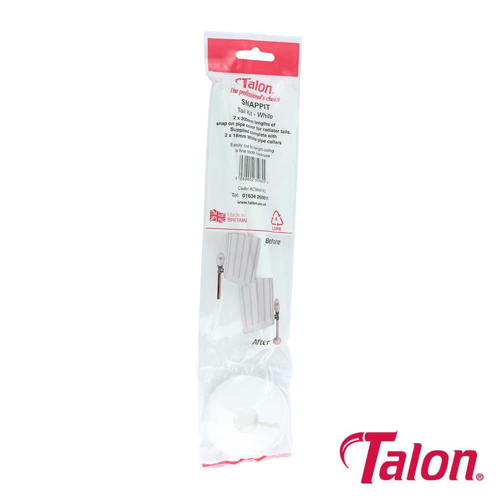 This is an image of Timco - Snappit Tail Kit - White - ACSNW 15 x 200mm - (2 PCS Box) TALACSNW