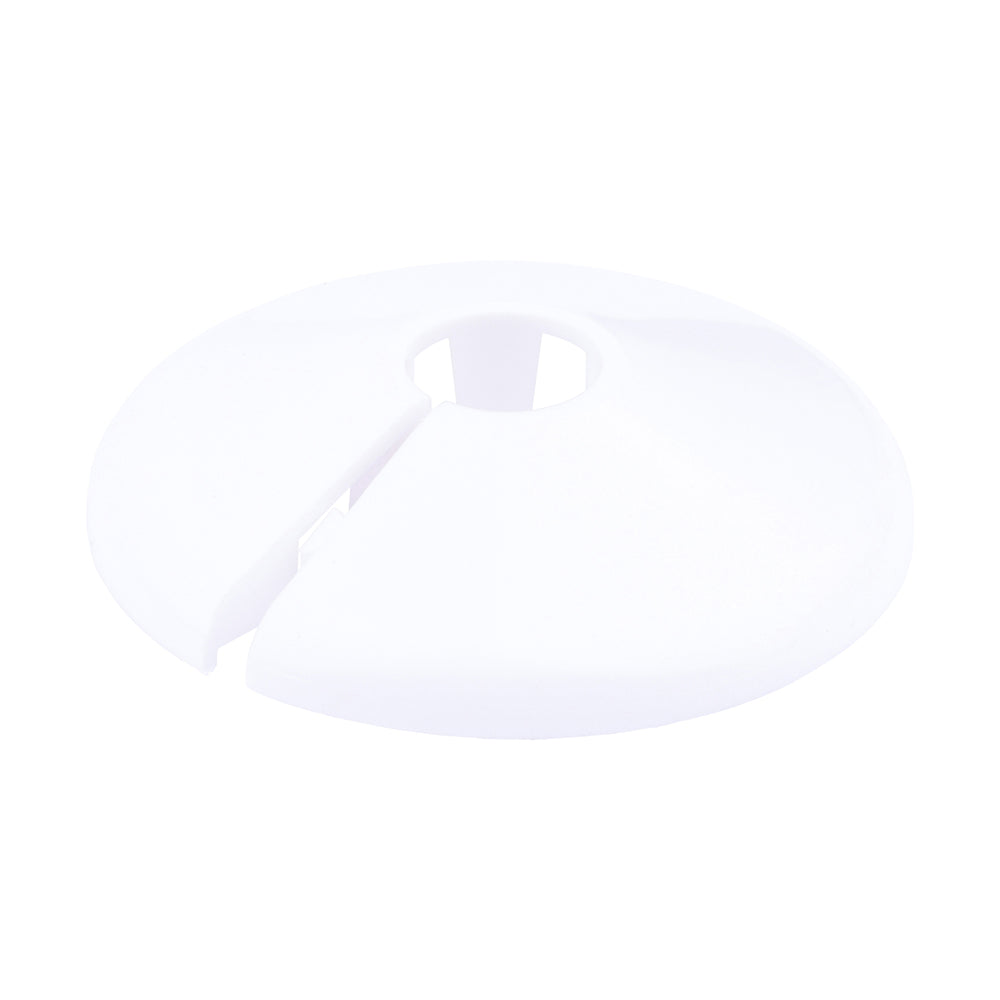 This is an image of Timco - Pipe Collar - White - PC10 10mm - (10 PCS Bag) TALPC1010