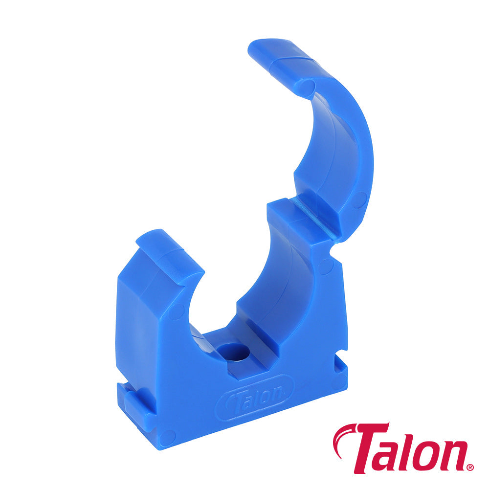 This is an image of Timco - Single Hinged ID Clip - Blue - TS22BLU 22mm - (100 PCS Bag) TALTS22BLU
