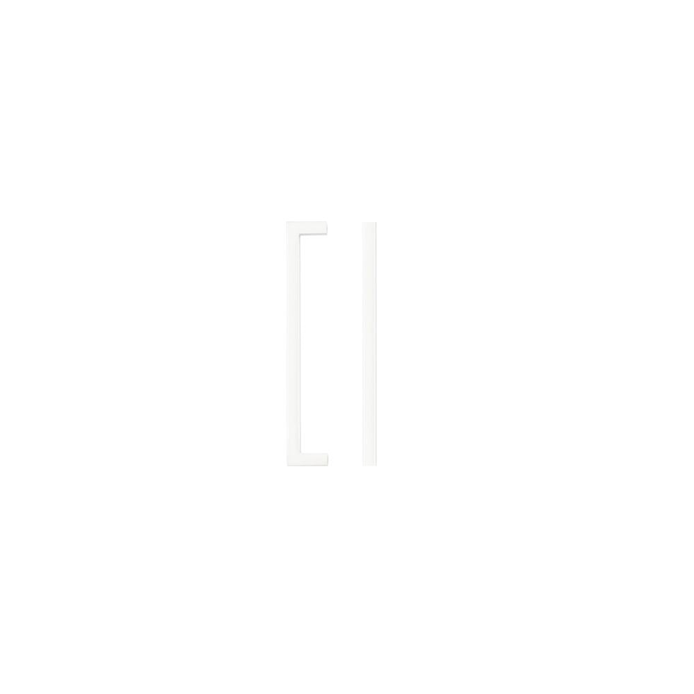 High quality image of the TOP Drawer Fittings - Square Block Cabinet handle 160mm CTC Matt White Finish | Sku. tdfps-160-mw | available to order from Trade Door Handles.