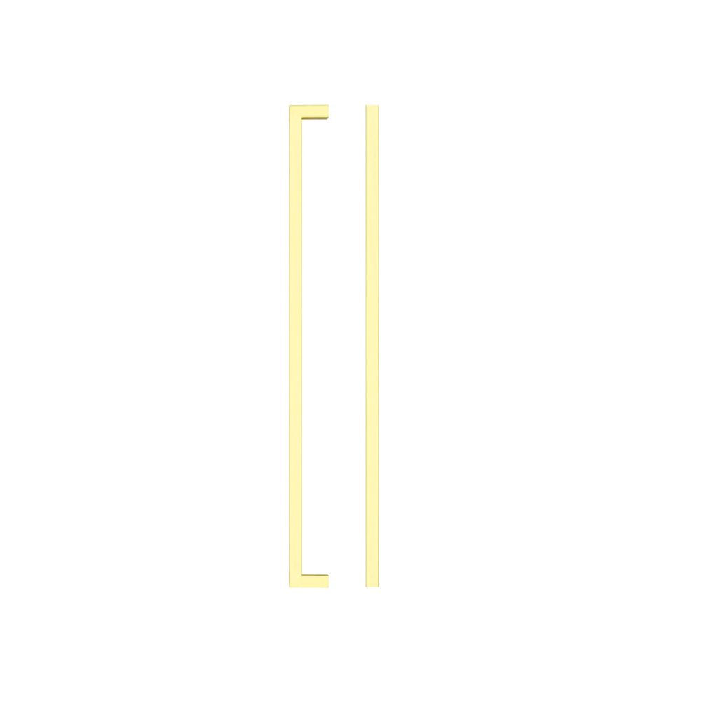 High quality image of the TOP Drawer Fittings - Square Block Cabinet handle 320mm CTC Brushed Gold Finish | Sku. tdfps-320-bg | available to order from Trade Door Handles.