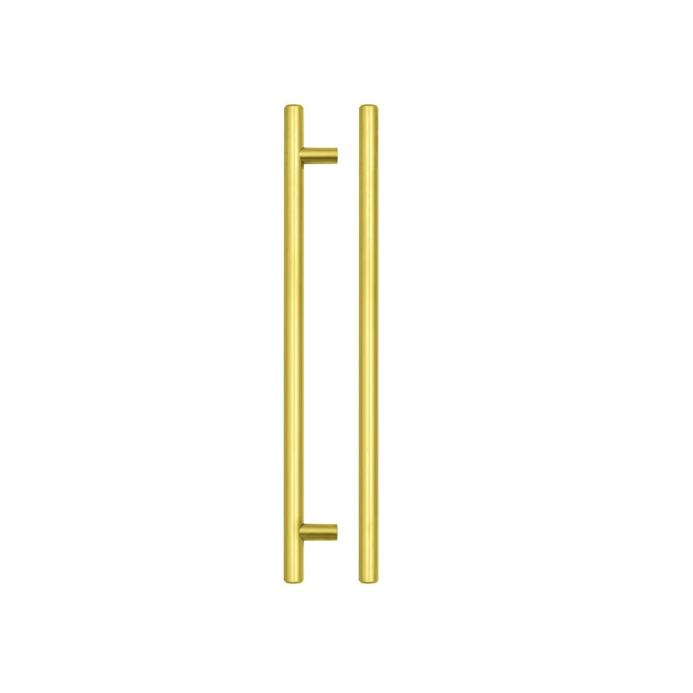 High quality image of the TOP Drawer Fittings - T Bar Cabinet handle 224mm CTC, 284mm Total length Brushed Gold Finish | Sku. tdfpt-224-284bg | available to order from Trade Door Handles.