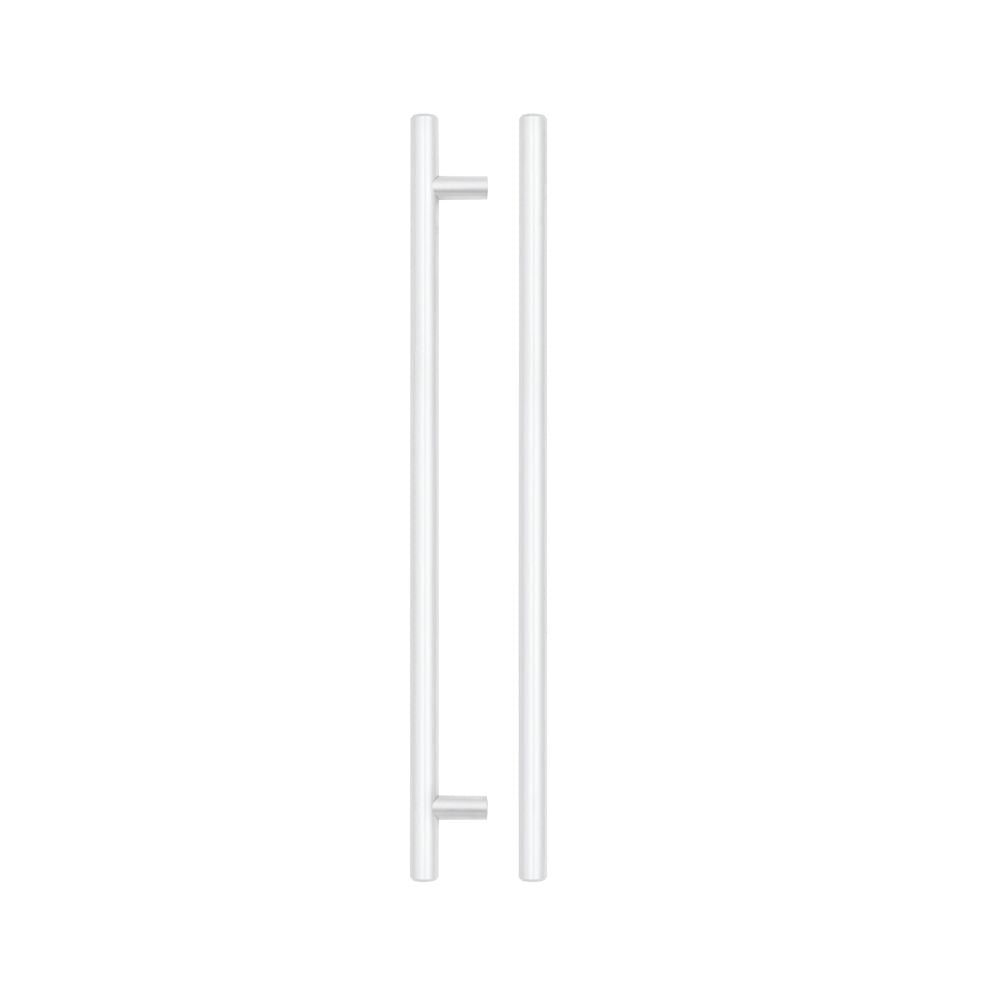 High quality image of the TOP Drawer Fittings - T Bar Cabinet handle 256mm CTC, 316mm Total length Matt White Finish | Sku. tdfpt-256-316mw | available to order from Trade Door Handles.
