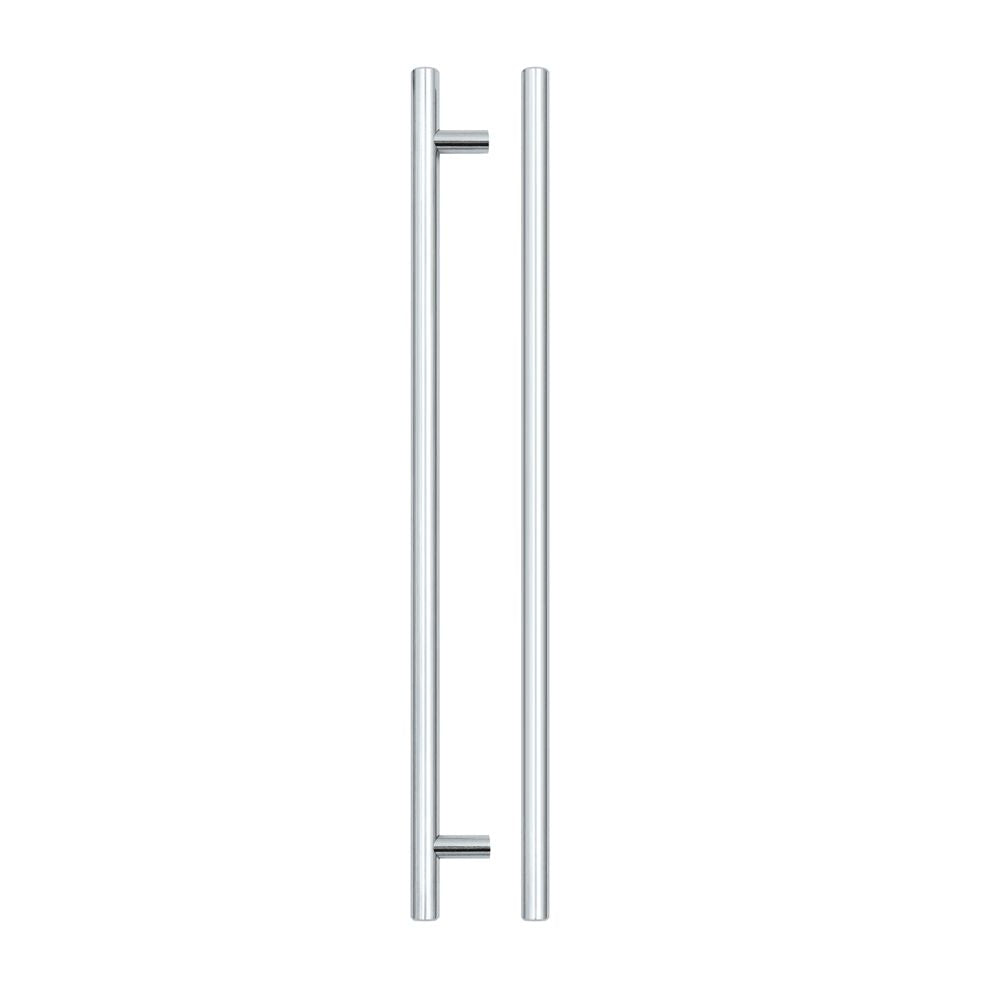 High quality image of the TOP Drawer Fittings - T Bar Cabinet handle 288mm CTC, 348mm Total length Polished Chrome Finish | Sku. tdfpt-288-348cp | available to order from Trade Door Handles.