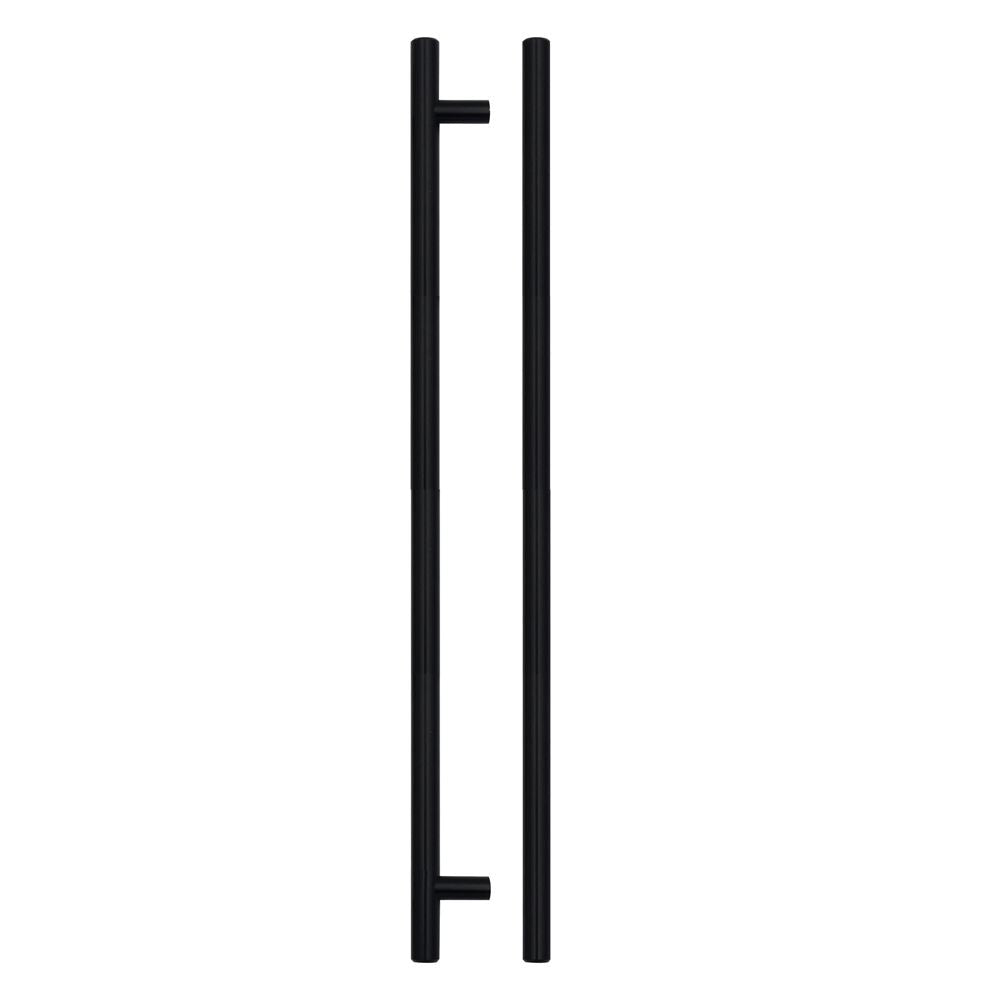 High quality image of the TOP Drawer Fittings - T Bar Cabinet handle 320mm CTC, 380mm Total length Matt Black Finish | Sku. tdfpt-320-380mb | available to order from Trade Door Handles.