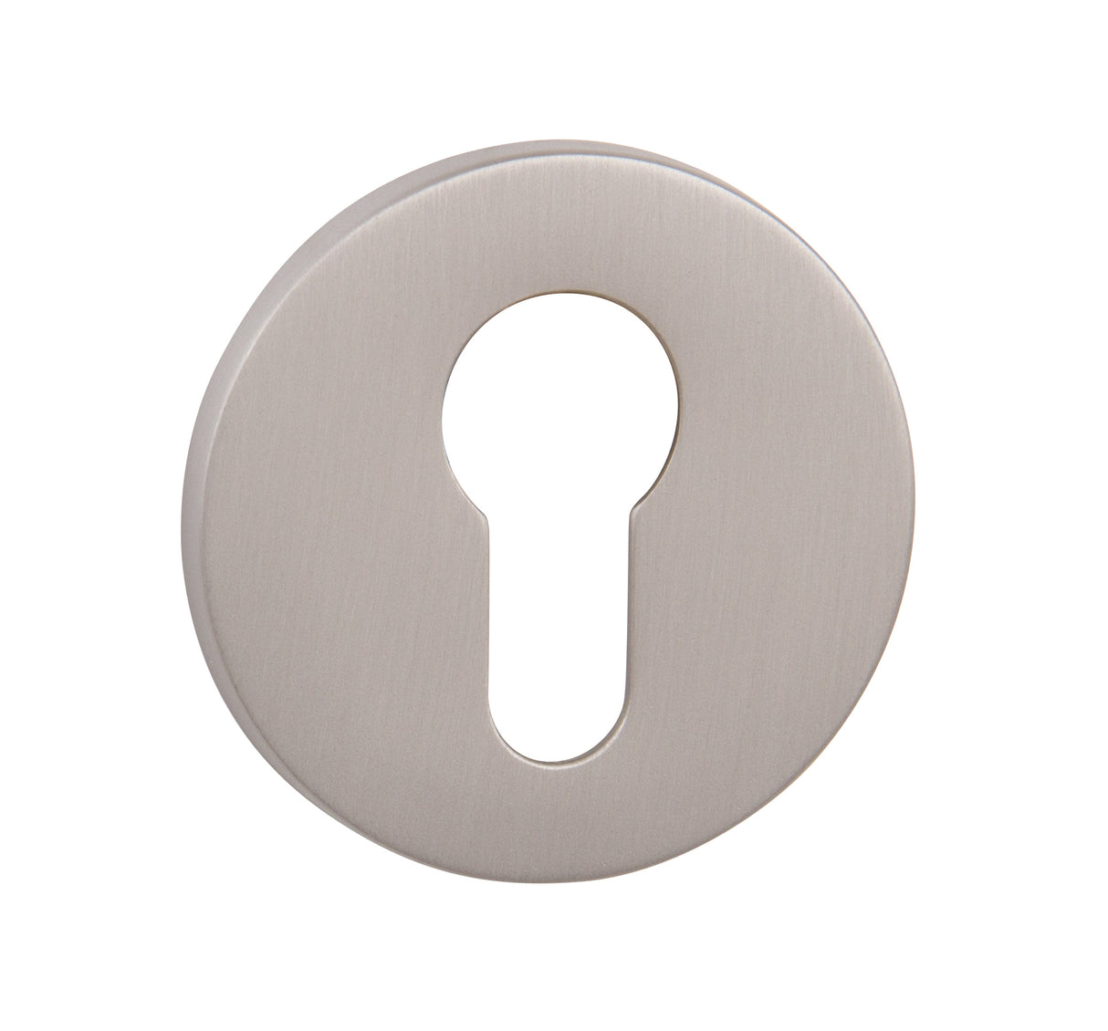 Quality image of Tupai Rapido 5S Line Euro Escutcheons on 5mm Slimline Round Rose - Pearl Nickel | Sku. tescer5spl | available from Trade Door Handles.