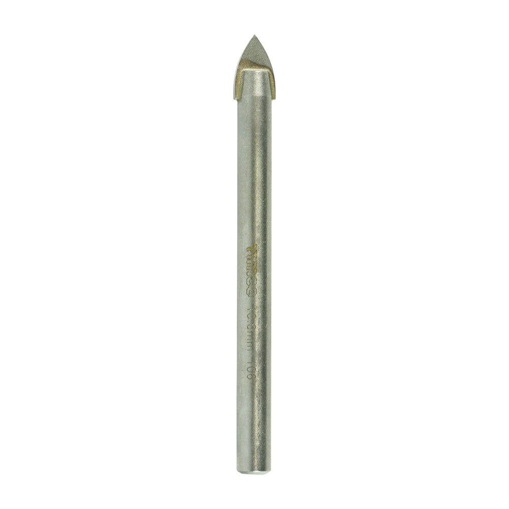 This is an image of Timco - TCT Arrow Head Tile & Glass Bit 10.0mm (1 Each Blister Pack) TG10