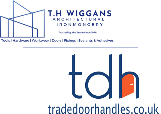 Image showing the Trade Door Handles Logo and the T.H Wiggans Ironmongery Logo