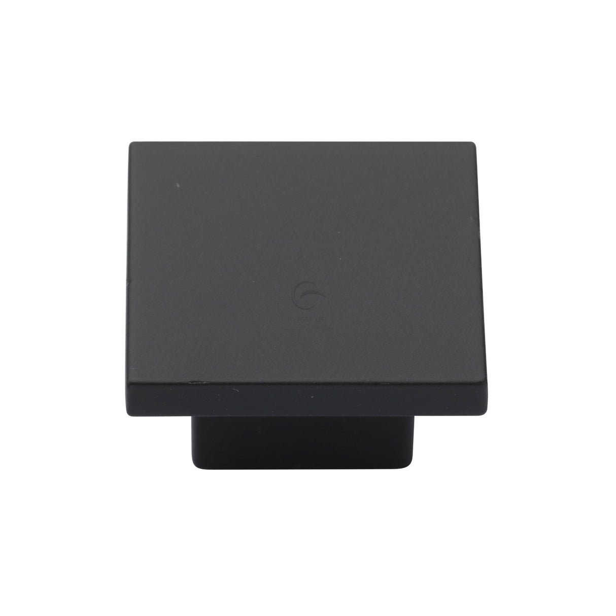 High quality image of the M.Marcus Classic Square Cabinet Knob Matt Black Silk Touch Finish 32mm | Sku. tk1254-032-sbk | Discounted prices available from Trade Door Handles