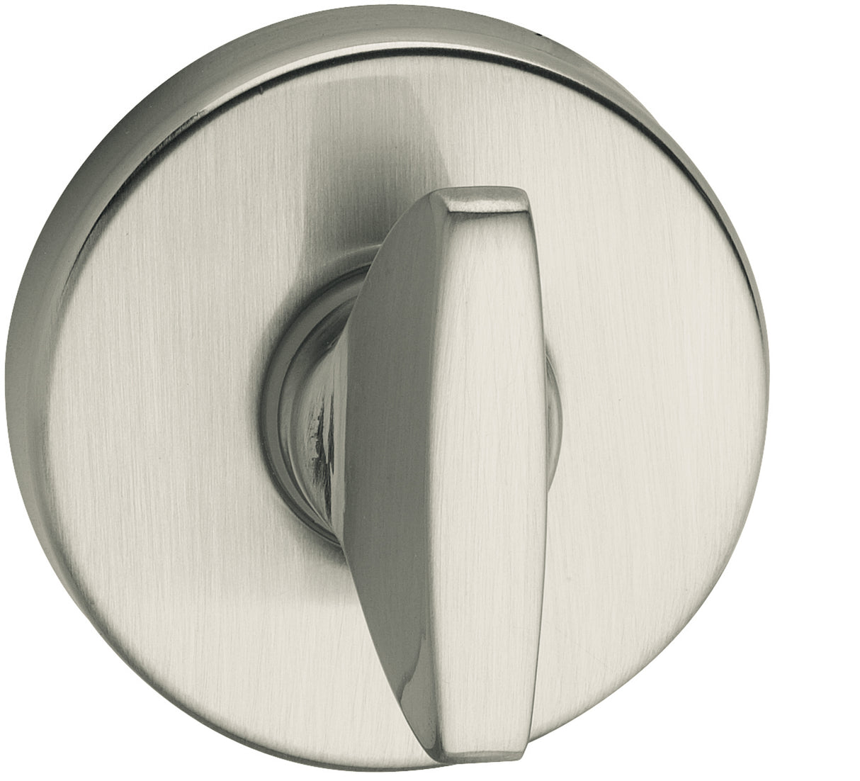 Quality image of Tupai Rapido CurvaLine WC Turn on Round Rose (bolt through fixing only) - Satin Chrome | Sku. twcrsc | available from Trade Door Handles.