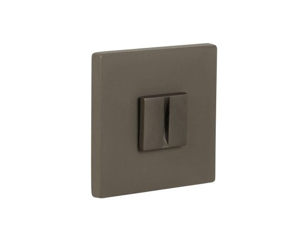 Quality image of Tupai Rapido 5S Line WC Turn on 5mm Slimline Square Rose (bolt through fixing only) - Titanium | Sku. twcs5stt | available from Trade Door Handles.