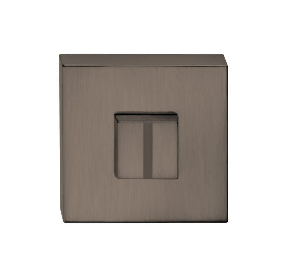 Quality image of Tupai Rapido Curva/QuadraLine WC Turn on Square Rose (bolt through fixing only) - Titanium | Sku. twcstt | available from Trade Door Handles.