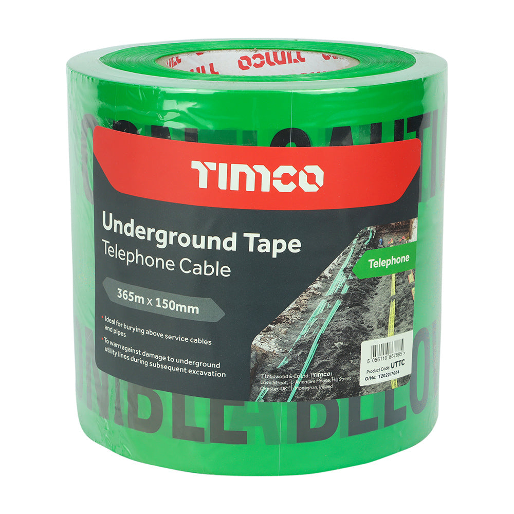 This is an image of Timco - Underground Tape - Telephone Cable 365m x 150mm (1 Each Roll) PCSUTTC