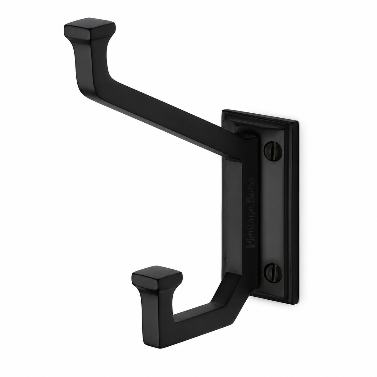 High quality image of the Heritage Brass Rectangular Hat and Coat Hook Matt Black Finish
| Sku. v1053-bkmt | Discounted prices available from Trade Door Handles