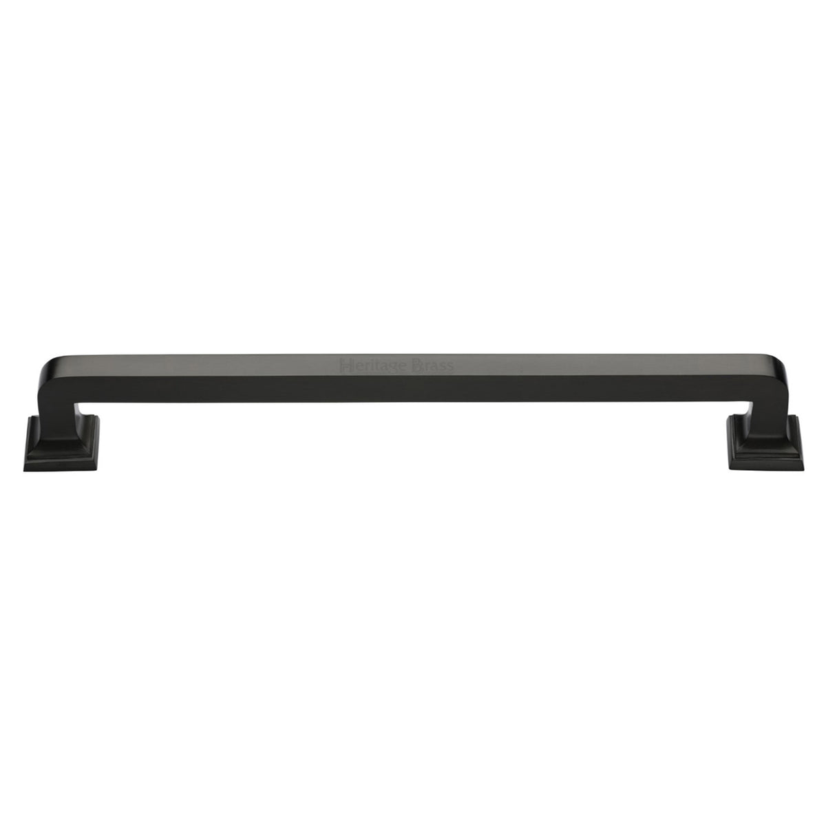 Heritage Brass Door Pull Handle Square Vintage Design 490mm Matt Bronze Finish