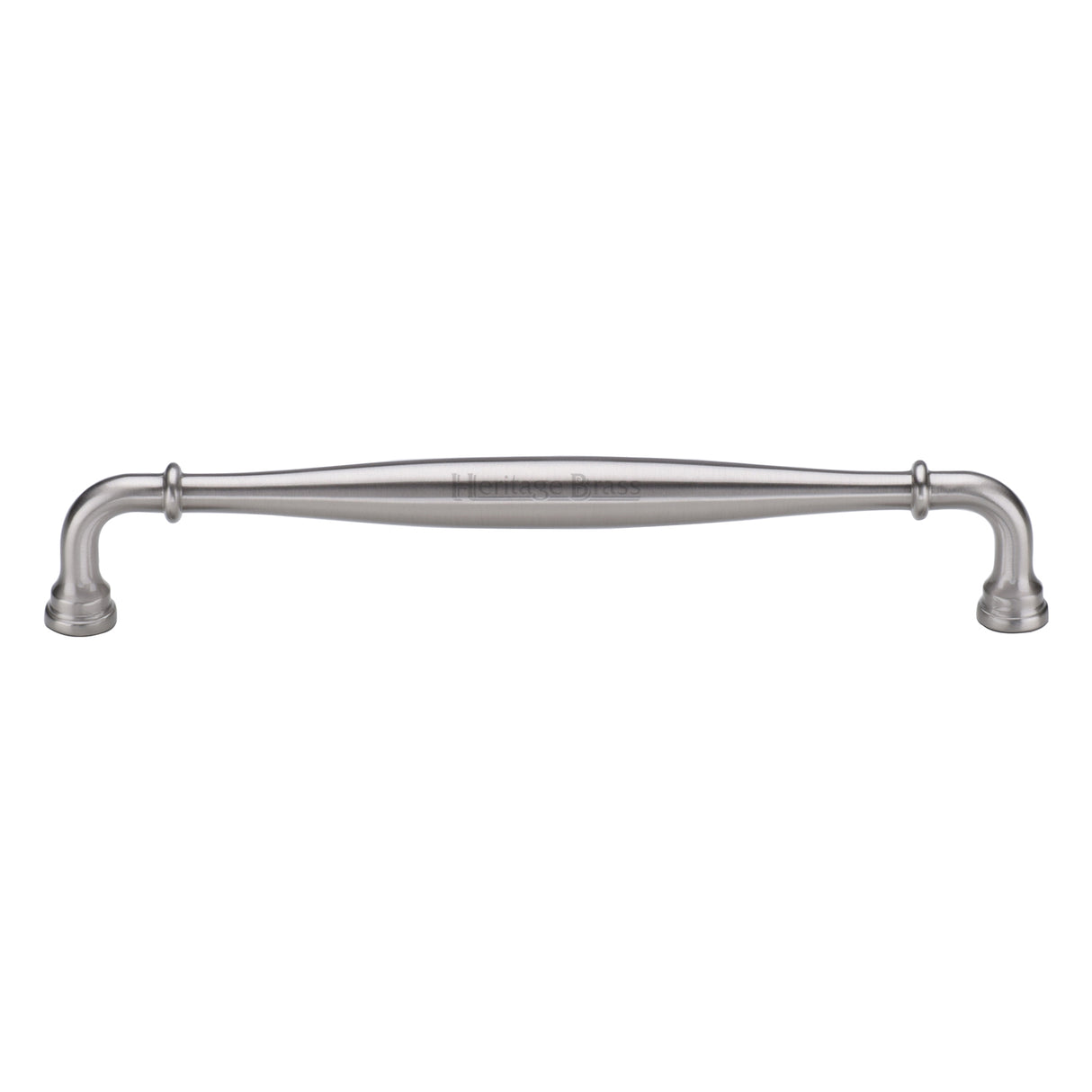 High quality image of the Heritage Brass Henley Traditional Door Pull 329mm Satin Nickel finish | Sku. V3960-329-SN | Trade Door Handles
