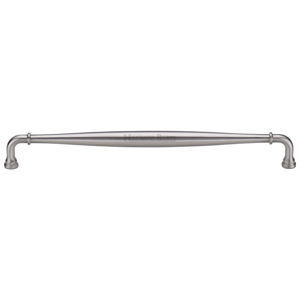 High quality image of the Heritage Brass Henley Traditional Door Pull 481mm Satin Nickel finish | Sku. V3960-481-SN | Trade Door Handles
