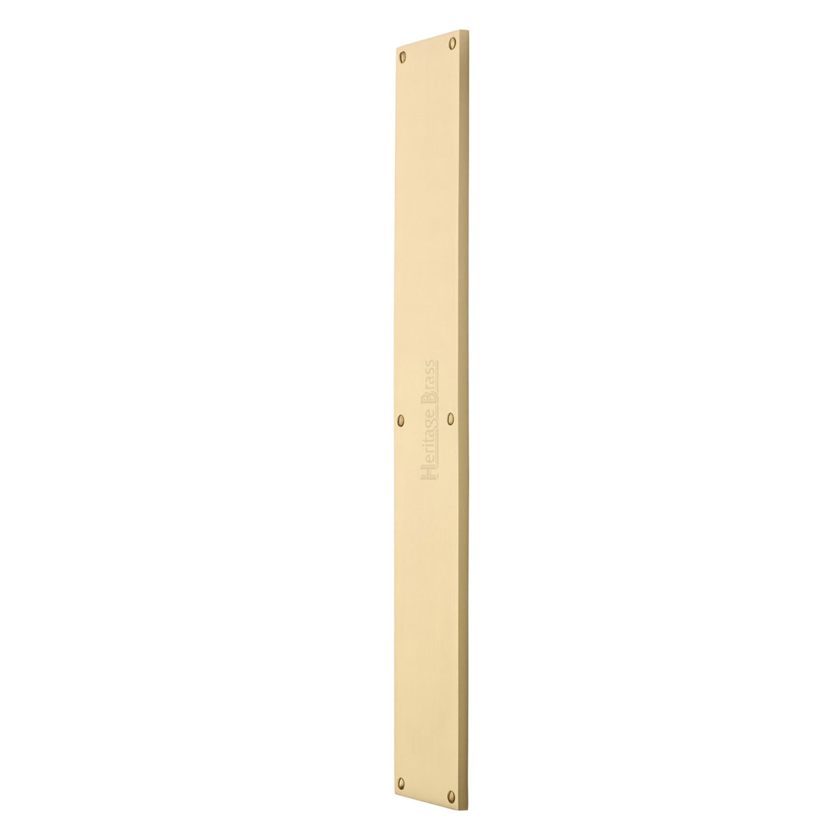 High quality image of the Heritage Brass Fingerplate 500mm Satin Brass Finish | Sku. v741-500-sb | Discounted prices available from Trade Door Handles