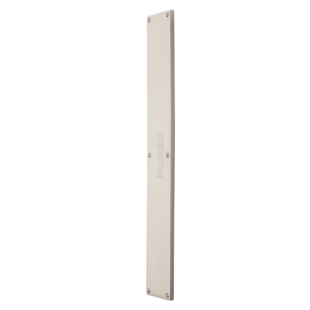 High quality image of the Heritage Brass Fingerplate 500mm Satin Nickel Finish | Sku. v741-500-sn | Discounted prices available from Trade Door Handles
