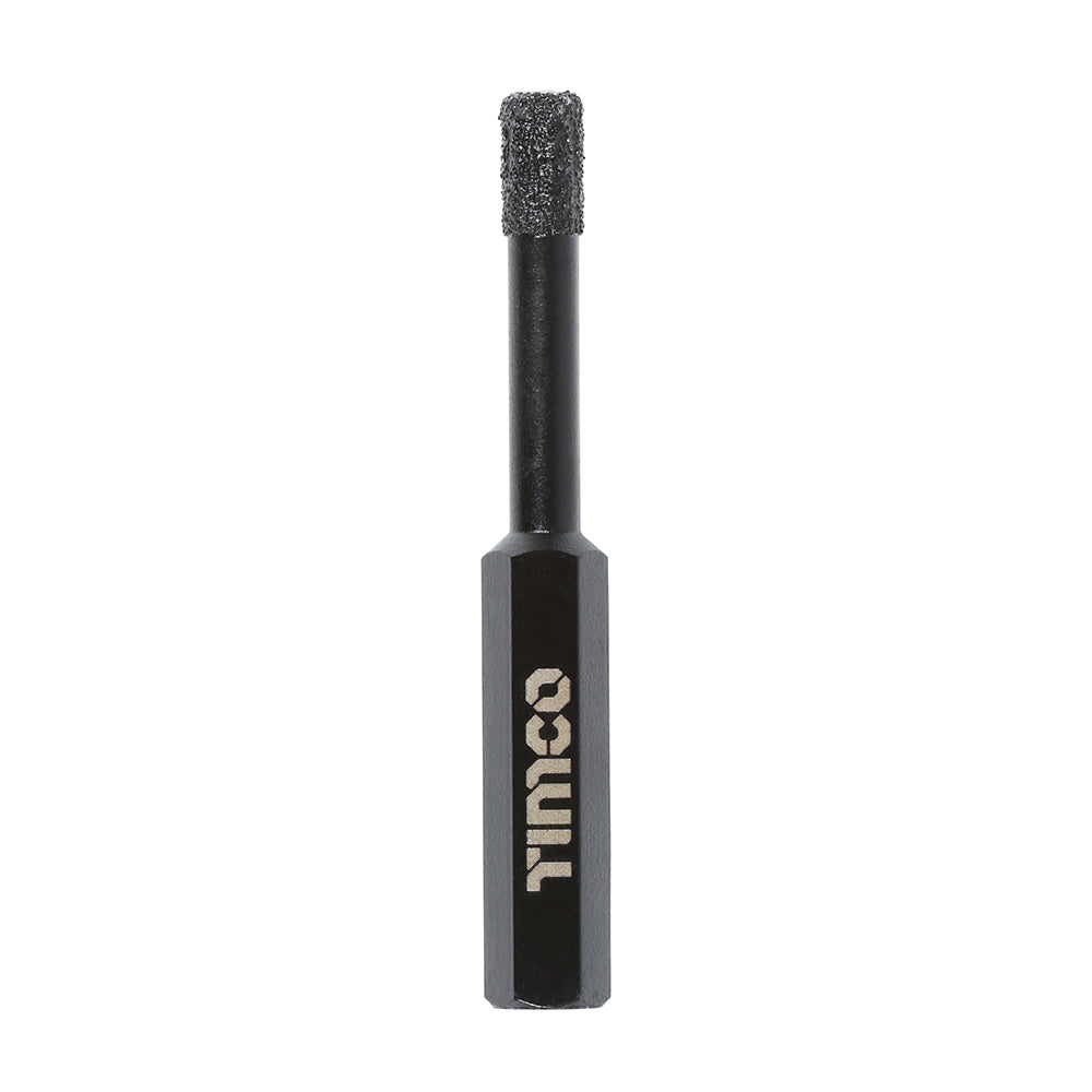 This is an image of Timco - Premium Diamond Tile & Glass Bit 6.0mm (1 Each Blister Pack) VBD6