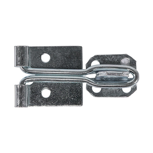 This is an image of Timco - Wire Pattern Hasp & Staple - Zinc 4" (1 Each Plain Bag) WHS4ZB