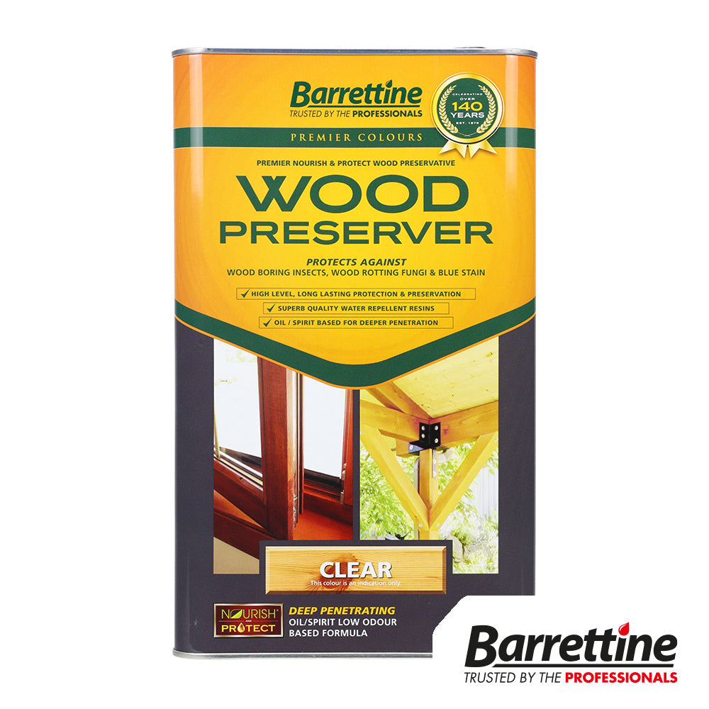 This is an image of Timco - Wood Preserver - Clear 5L WOCL005