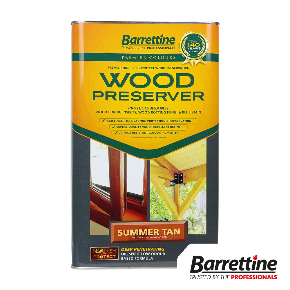This is an image of Timco - Wood Preserver - Summer Tan 5L WOST005
