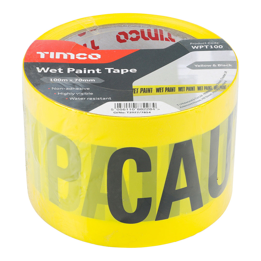 This is an image of Timco - Wet Paint Tape 70mm x 100m (1 Each Roll) WPT100