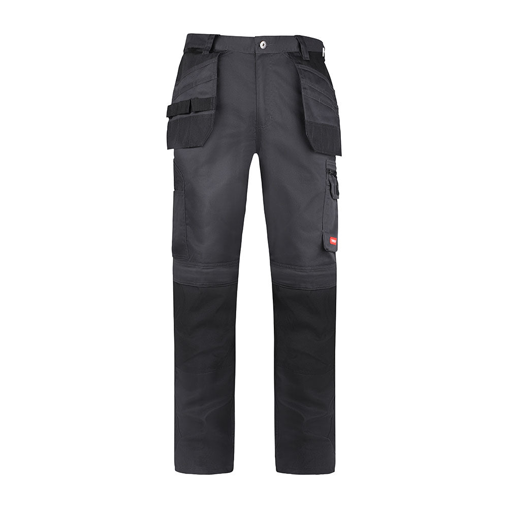 This is an image of Timco - Workman Trousers - Grey/Black W30 L32 (1 Each Bag) WTGBK3032