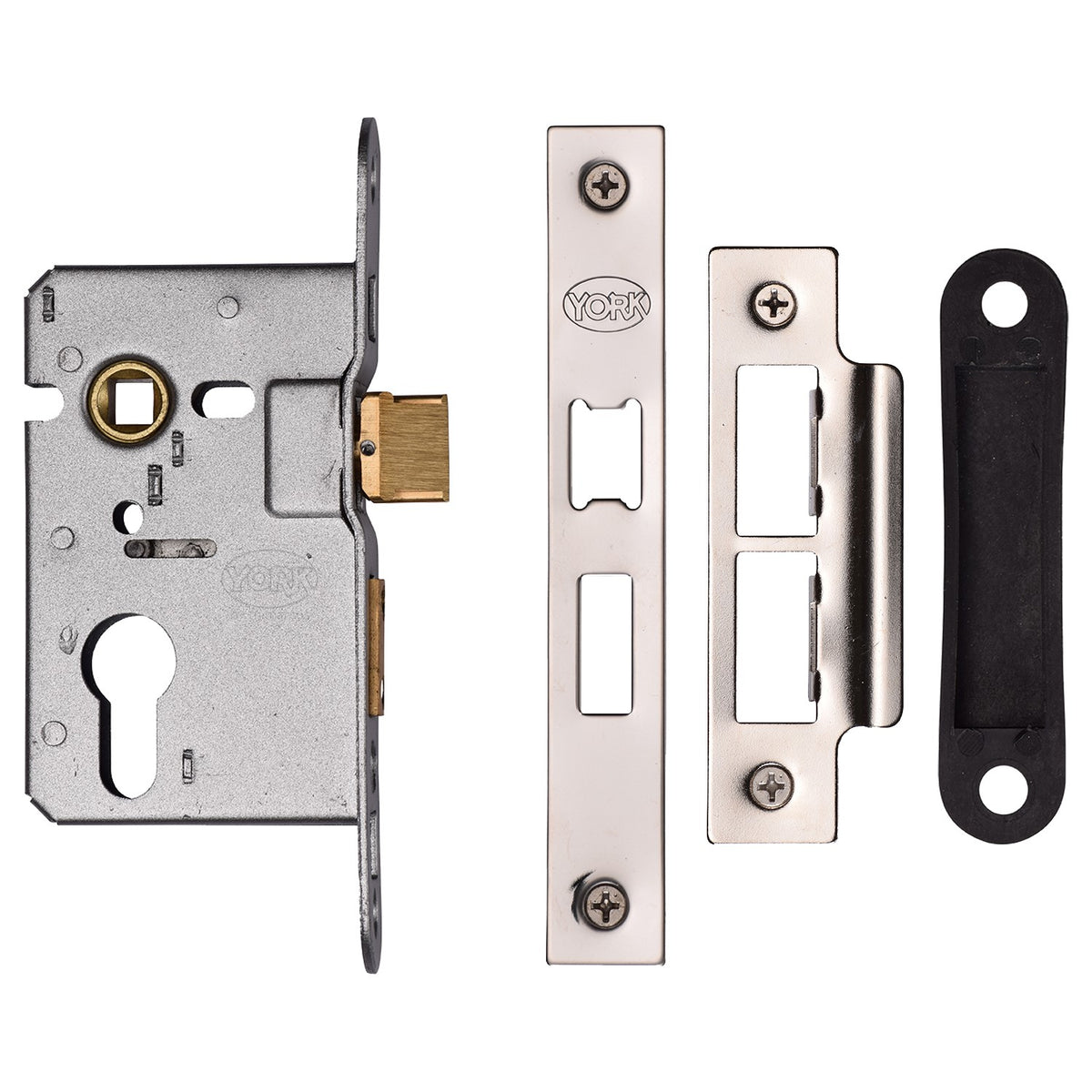 High quality image of the M.Marcus Euro Sash Lock 2 1/2 Polished Chrome & Polished Nickel Finish
| Sku. ykasle2-pc-pn | Discounted prices available from Trade Door Handles