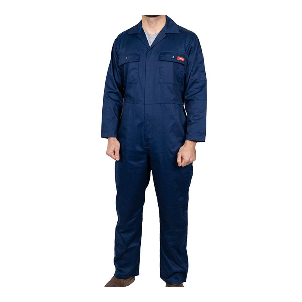 This is an image of Timco - Yardsman Overalls - Blue Medium 42 (1 Each Bag) YOMBM