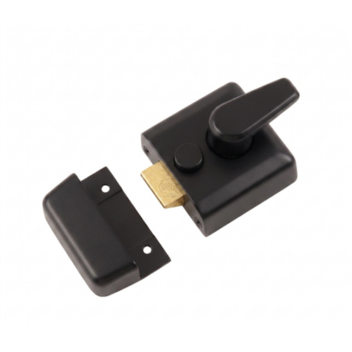 York Security 40mm Standard Night Latch Black Finish nl3040-blk