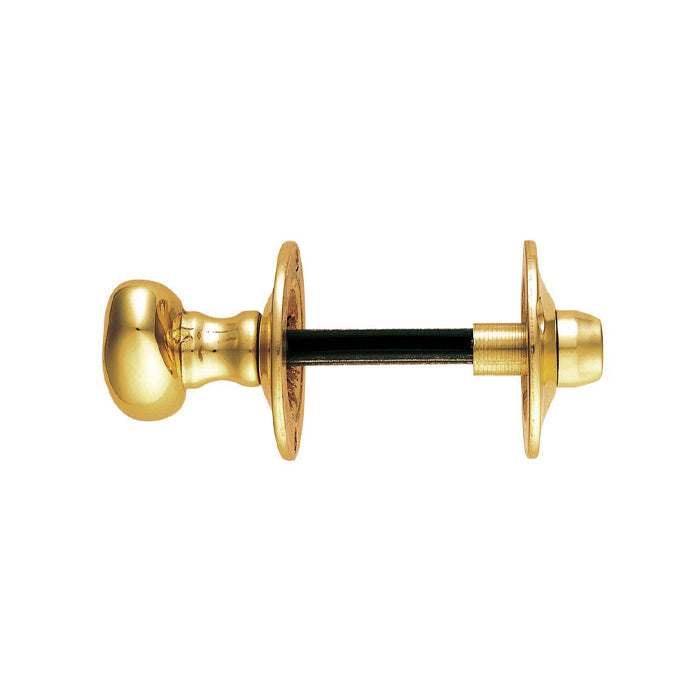 High quality image of Carlisle Brass - Oval Thumb Turn with Coin Release - Polished Brass | Sku. aa133 | Trade Door Handles.