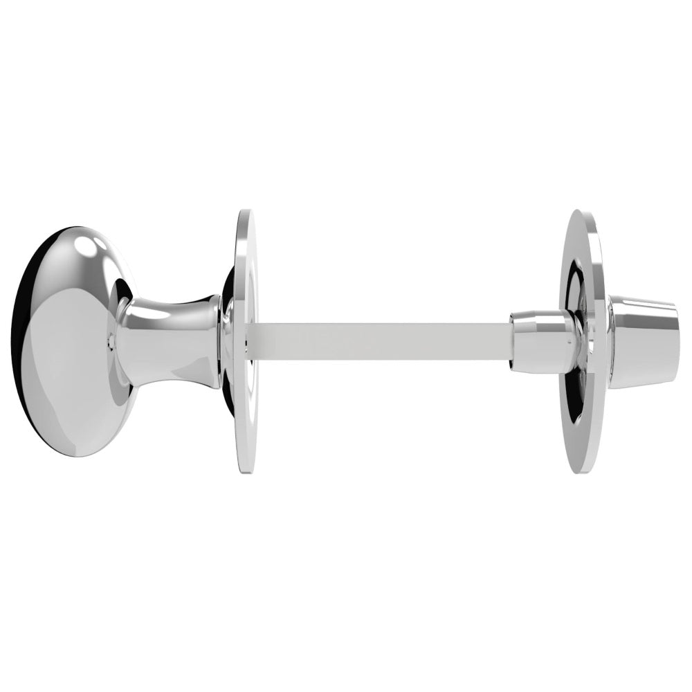 High quality image of Carlisle Brass - Oval Thumb Turn with Coin Release - Polished Chrome | Sku. aa133cp | Trade Door Handles.