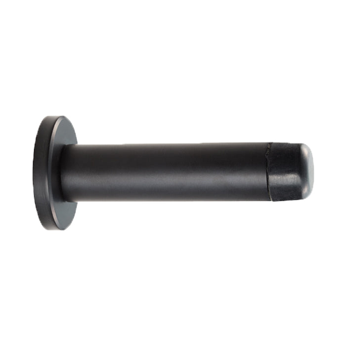 High quality image of Carlisle Brass - Cylinder Pattern Door Stop - with Rose - Matt Black | Sku. aa21mb | Trade Door Handles.