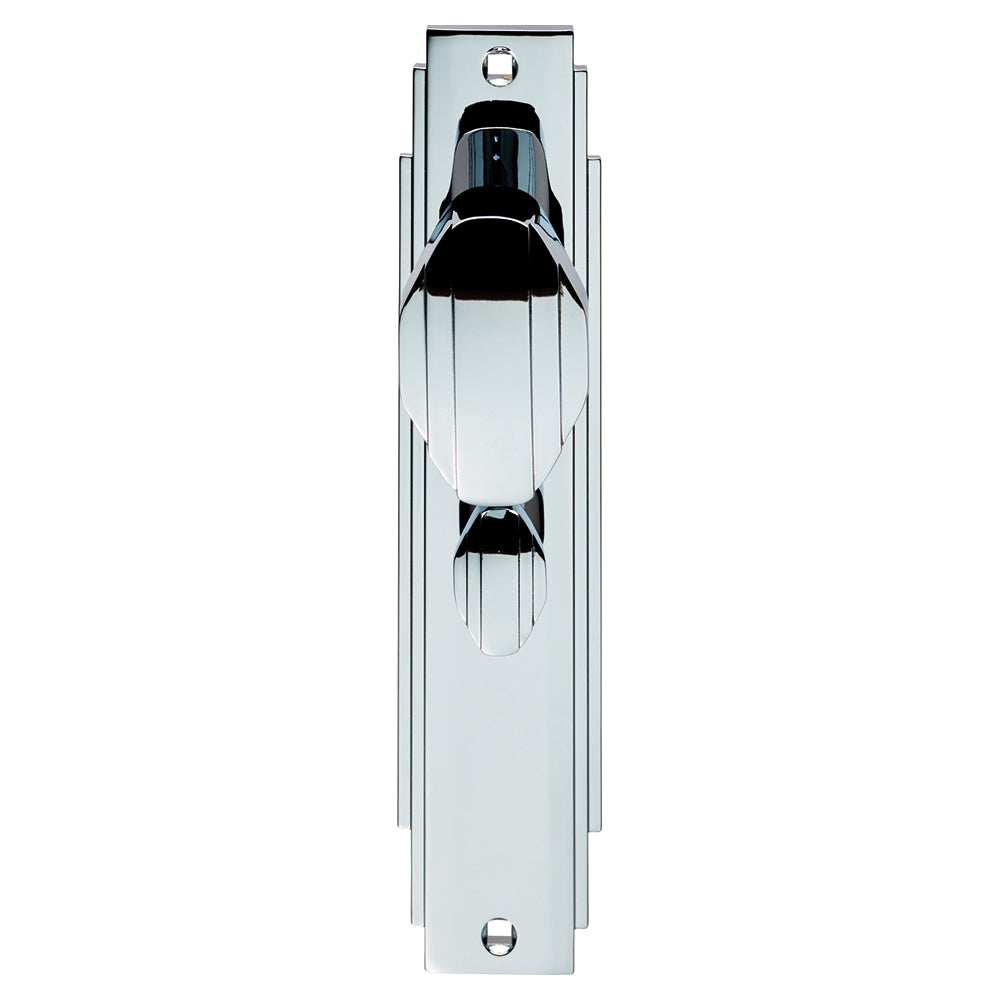 High quality image of Carlisle Brass - Art Deco Knob on WC Backplate - Polished Chrome | Sku. adr023cp | Trade Door Handles.