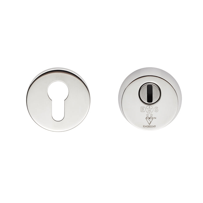 High quality image of Eurospec - 2 Star Security Escutcheon Set | Sku. aeb1750bss | Trade Door Handles.