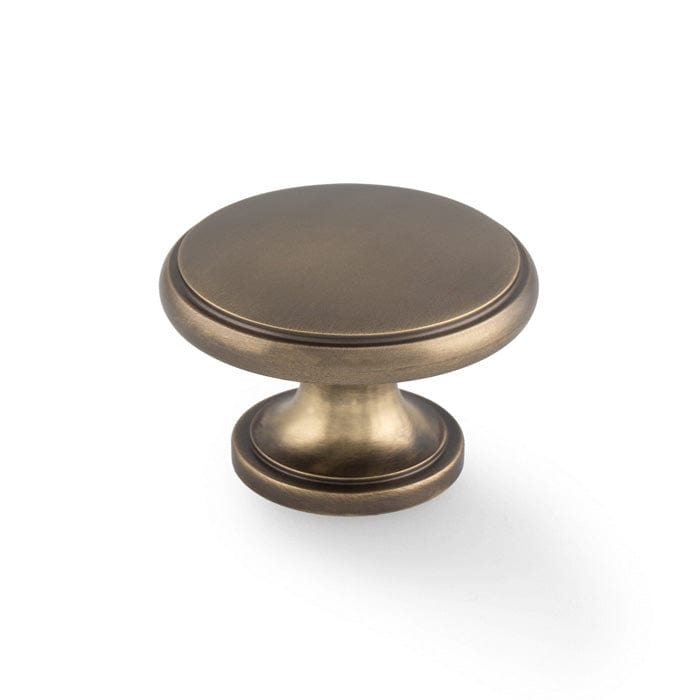 Alexander & Wilks Cabinet Hardware Antique Brass / Cabinet Knobs Alexander & Wilks - Cambridge Round Cupboard Knob - Antique Brass