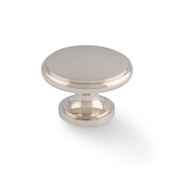 Alexander & Wilks Cabinet Hardware Polished Nickel / Cabinet Knobs Alexander & Wilks - Cambridge Round Cupboard Knob - Polished Nickel