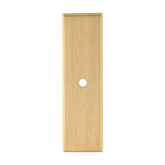 Alexander & Wilks Cabinet Hardware Satin Brass PVD / Cabinet Knob Backplate / 76x22x3mm Alexander & Wilks Rectangular Cabinet Knob Backplate - SatinBrass PVD - 76x22x3mm