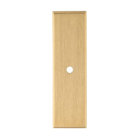 Alexander & Wilks Cabinet Hardware Satin Brass PVD / Cabinet Knob Backplate / 76x22x3mm Alexander & Wilks Rectangular Cabinet Knob Backplate - SatinBrass PVD - 76x22x3mm