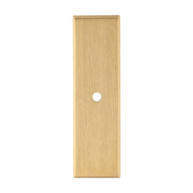 Alexander & Wilks Cabinet Hardware Satin Brass PVD / Cabinet Knob Backplate / 76x22x3mm Alexander & Wilks Rectangular Cabinet Knob Backplate - SatinBrass PVD - 76x22x3mm