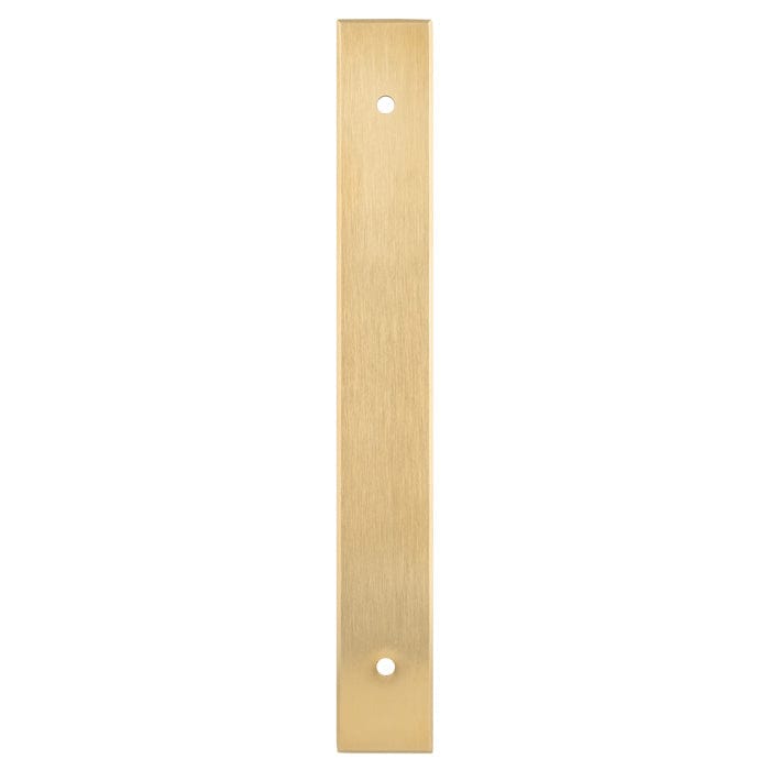 Alexander & Wilks Cabinet Hardware Satin Brass PVD / Cabinet Pull Backplate / 168x22x3mm Alexander & Wilks Rectangular Cabinet Pull Backplate - SatinBrass PVD - 168x22x3mm