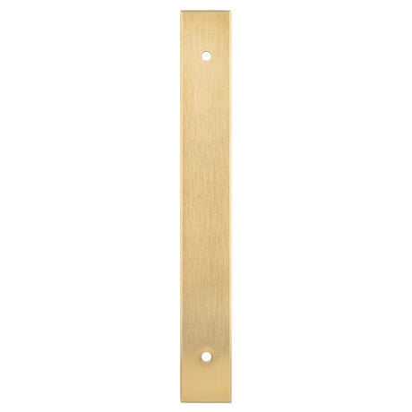 Alexander & Wilks Cabinet Hardware Satin Brass PVD / Cabinet Pull Backplate / 168x22x3mm Alexander & Wilks Rectangular Cabinet Pull Backplate - SatinBrass PVD - 168x22x3mm