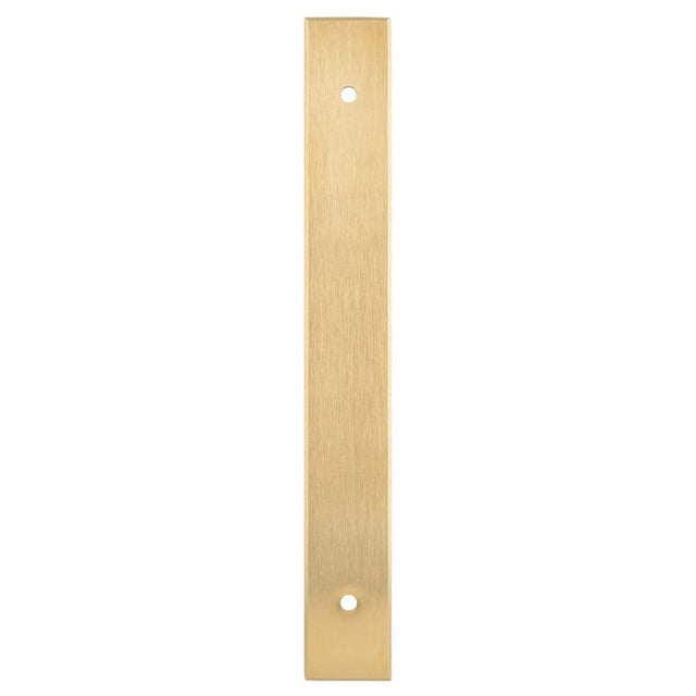 Alexander & Wilks Cabinet Hardware Satin Brass PVD / Cabinet Pull Backplate / 168x22x3mm Alexander & Wilks Rectangular Cabinet Pull Backplate - SatinBrass PVD - 168x22x3mm