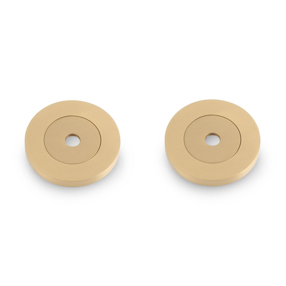 Alexander & Wilks Door Furniture Satin Brass PVD / Rose Packs Alexander & Wilks Rose Packs to Suit Pull Handles - Satin Brass PVD
