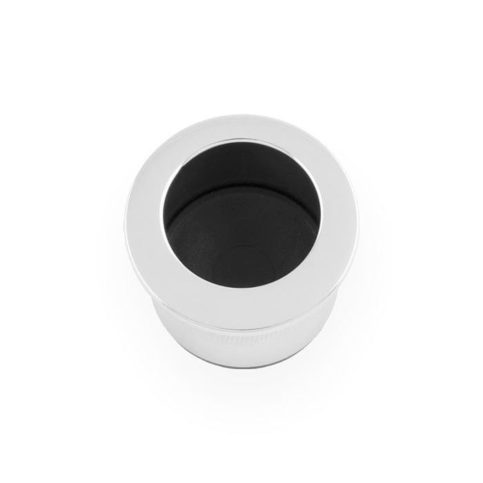 Alexander & Wilks Door Furniture Polished Chrome / Finger Edge Pull Alexander & Wilks - Round Sliding Door Finger Edge Pull-Polished Chrome