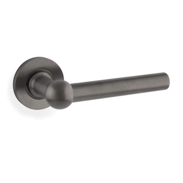 Alexander & Wilks Door Furniture Dark Bronze PVD / Door Handles on Rose Alexander & Wilks - Siskin Lever on Rose - Dark Bronze PVD