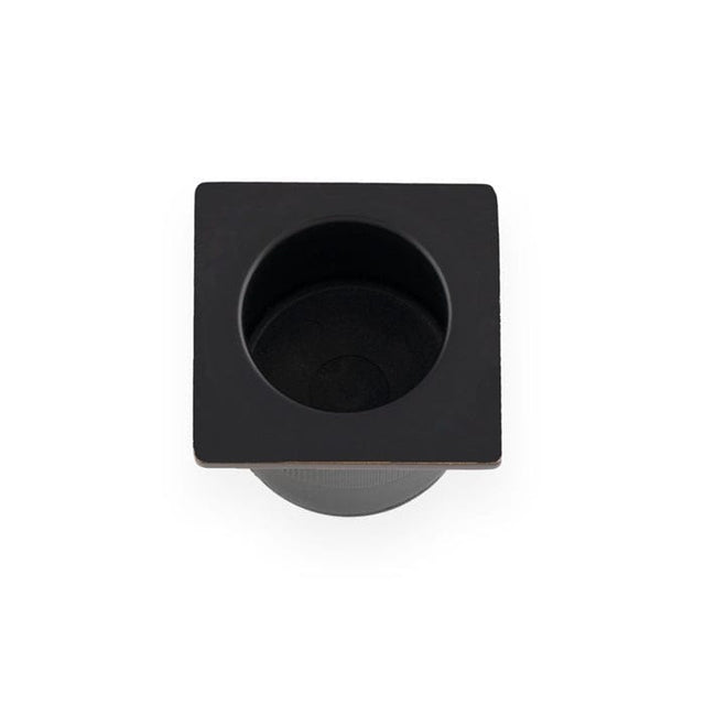 Alexander & Wilks Door Furniture Black / Door Edge Pull Alexander & Wilks - Sliding Door Finger Edge Pull (Square) Black
